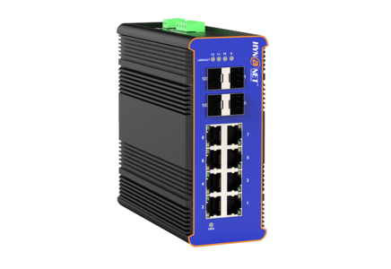  Промышленные PoE коммутаторы L2 на DIN-рейку 4 х 1G SFP uplink серии IDS1800F4