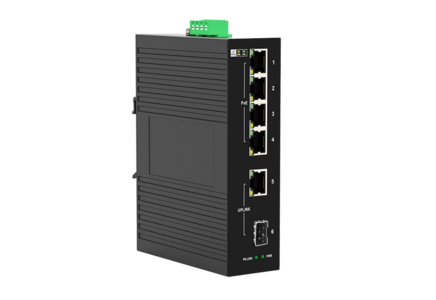 Неуправляемые промышленные коммутаторы с PoE на DIN-рейку 1 х 1G SFP uplink серии IDS1600F1